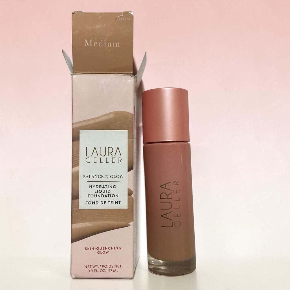 Laura Geller Balance-N-Glow Hydrating Liquid Foundation - Medium 0.9 oz